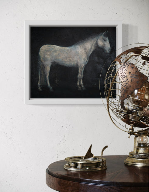 Horse | Framed Giclee Print on Canvas